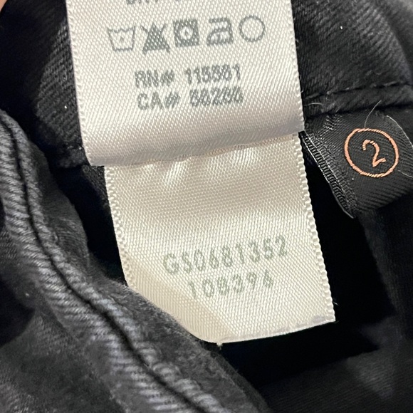 JEN7 by 7 FOR ALL MANKIND Women’s Black Ankle Straight Jeans Size 2 - Picture 5 of 5